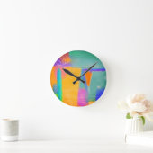 Kleurrijk Abstract schilderen Ronde Klok (Huis)