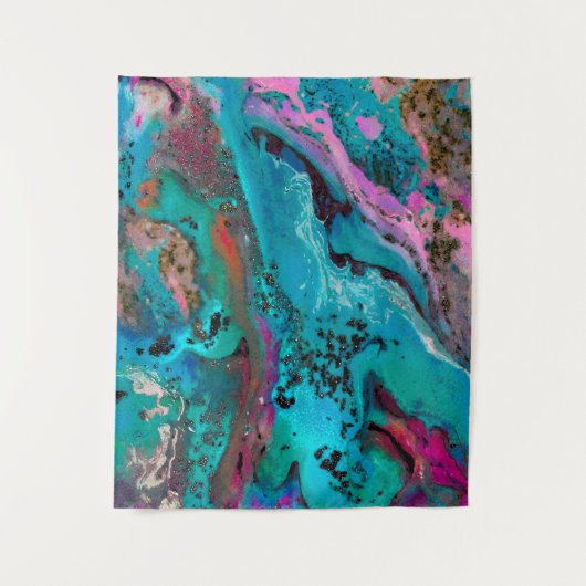 Kleurrijk Abstract schilderen Wandkleed (Voorkant)