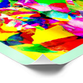 Kleurrijk Abstract Spectrum Patroon Perfect Poster (Hoek)