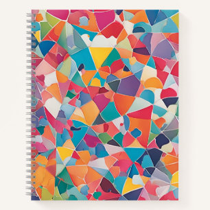 Kleurrijk Abstract spiraalvormig Notitieboek – Mod
