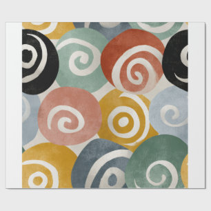 Kleurrijk Abstract spiraalwikkelpapier Moderne A Cadeaupapier