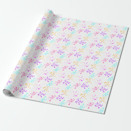 Kleurrijk Abstract Splashes Wrapping Paper Cadeaupapier