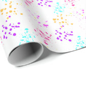Kleurrijk Abstract Splashes Wrapping Paper Cadeaupapier (Rol Hoek)