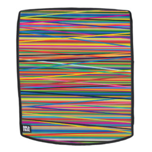Kleurrijk abstract strepen ontwerp rugtassen