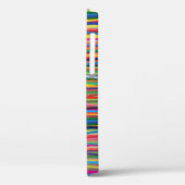 Kleurrijk abstract strepenontwerp Case-Mate iPhone case (Achterkant / Links)