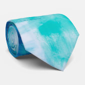 Kleurrijk Abstract Stropdas Blauw voor Homecoming  (Opgerold)