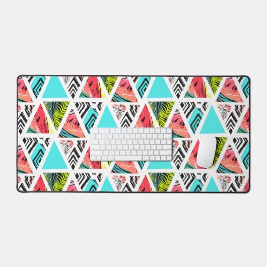 Kleurrijk Abstract tropisch patroon Bureaumat (Keyboard & Muis)