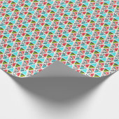 Kleurrijk Abstract tropisch patroon Cadeaupapier (Hoek)