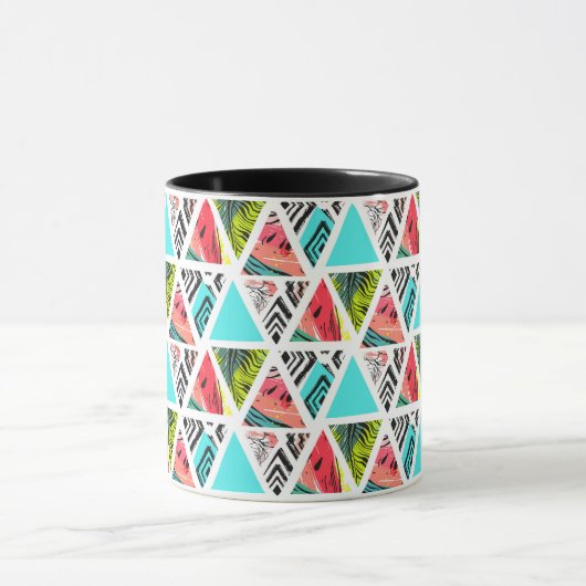 Kleurrijk Abstract tropisch patroon Mok (Midden)