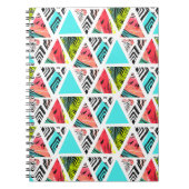 Kleurrijk Abstract tropisch patroon Notitieboek (Voorkant)