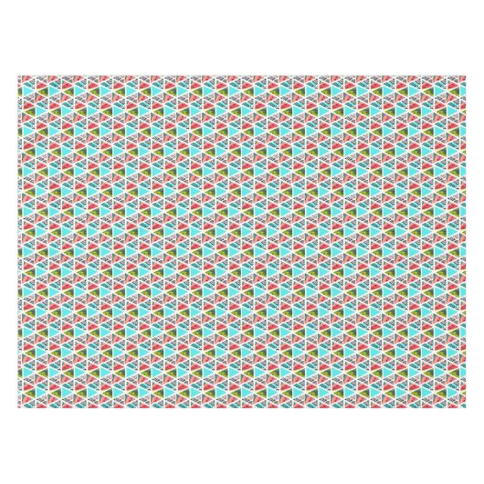 Kleurrijk Abstract tropisch patroon Tafelkleed (Voorkant (Horizontaal))