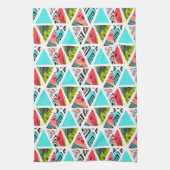 Kleurrijk Abstract tropisch patroon Theedoek (Verticaal)