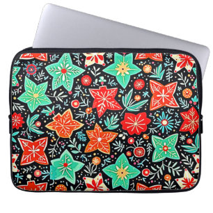 Kleurrijk Abstract Vakantieontwerp Laptop Sleeve