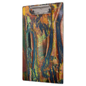 Kleurrijk abstract van een tijgeroog klembord (Links)