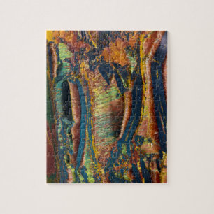 Kleurrijk abstract van een Tijgeroog Legpuzzel