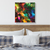 Kleurrijk Abstract Verpakt Canvas - 12" x 12" (Insitu (Slaapkamer))