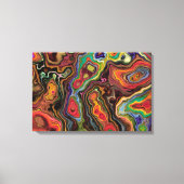 Kleurrijk Abstract Verpakt Canvas 24"x 16" (Voorkant)