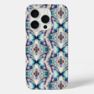 Kleurrijk abstract vlinderontwerp iPhone 15 pro case