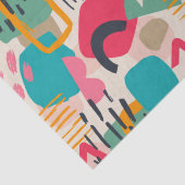 Kleurrijk abstract vormgrijppatroon tissuepapier (Detail)