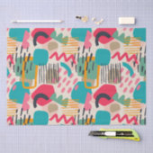 Kleurrijk abstract vormgrijppatroon tissuepapier (Craft)