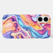 Kleurrijk Abstract wervelvloeistofpatroon Case-Mate iPhone Case (Achterkant (horizontaal))