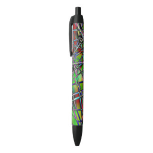 Kleurrijk Abstract Zwarte Inkt Pen