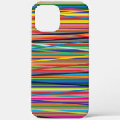 Kleurrijk abstracte strepen Case-Mate iPhone case (Achterkant)