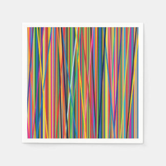 Kleurrijk abstracte strepen servetten