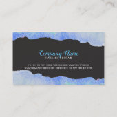 Kleurrijk acryl ontwerp visitekaartje (Achterkant)