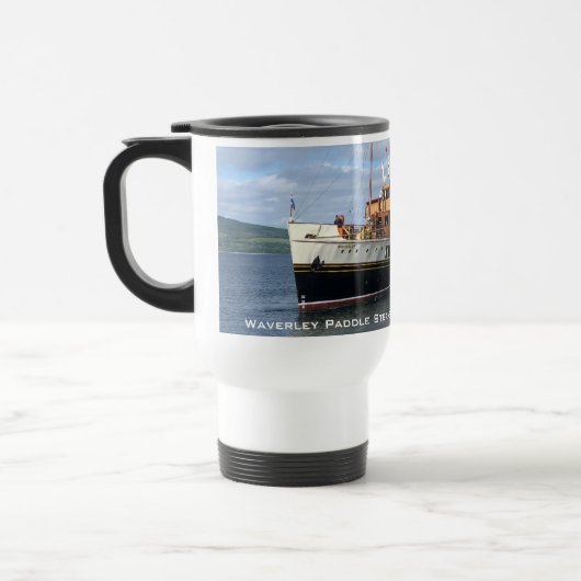 Kleurrijk Afbeelding van Waverley Paddle Steamer o Reisbeker (Links)