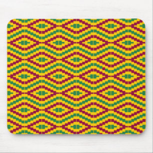 Kleurrijk Afrikaans Kente-patroon Muismat
