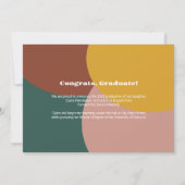 Kleurrijk Afstudeerder Vet Afstuderen Aankondiging (Achterkant)