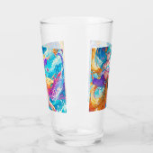 Kleurrijk/anime/cartoon Glas (Links)