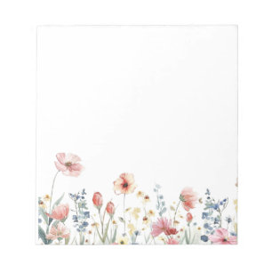Kleurrijk Aquarel Lente Bloesem Bloem Motief Notit Notitieblok