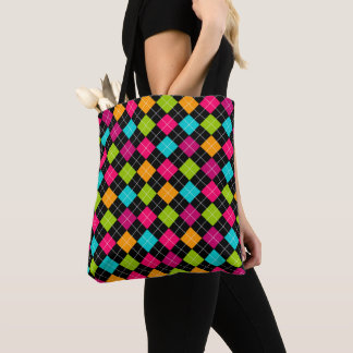 Kleurrijk Argyle Patroon Draagtas