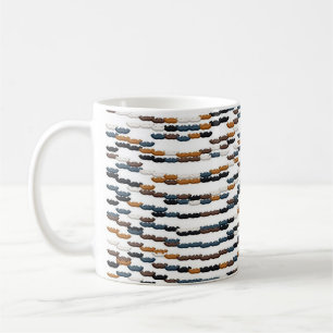 Kleurrijk Art Nouveau-patroon Koffiemok