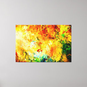 Kleurrijk artistiek palet canvas afdruk