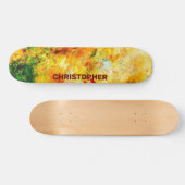 Kleurrijk artistiek palet skateboard (Horizontaal)