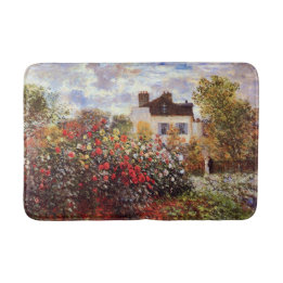 Kleurrijk artistiek tuinlandschap badmat