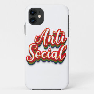 Kleurrijk asociaal iPhone 11 hoesje