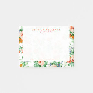 Kleurrijk Assorted Flowers & Rozen patroon Post-it® Notes