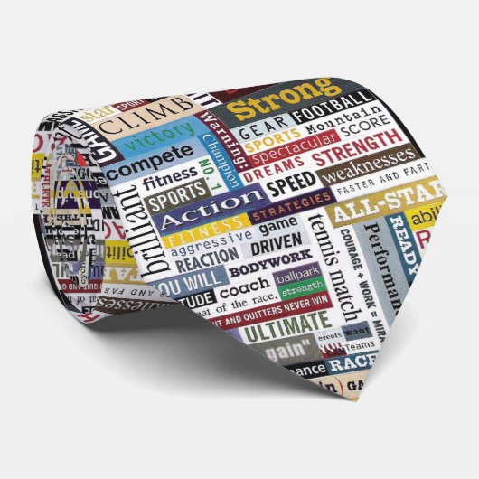 Kleurrijk Athletic Sports Stropdas (Opgerold)