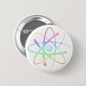 Kleurrijk Atom (008) - Button (Voorkant /achterkant)