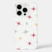 Kleurrijk atoompatroon met midden-eeuwse uitbarsti Case-Mate iPhone case (Achterkant)