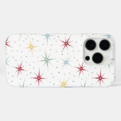 Kleurrijk atoompatroon met midden-eeuwse uitbarsti Case-Mate iPhone case (Achterkant (horizontaal))