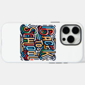 Kleurrijk Back to School ontwerp Case-Mate iPhone Case (Achterkant (horizontaal))