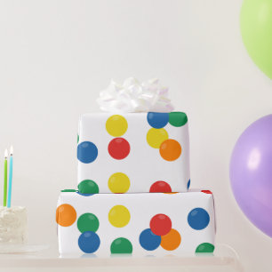 Kleurrijk balpatroon cadeaupapier