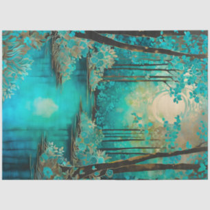 Kleurrijk Batik Forest Art Tissue Paper Tissuepapier