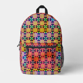 kleurrijk bedrukte rugzak (Voorkant)