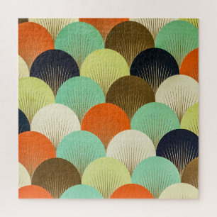 Kleurrijk behang: artistiek ontwerp. legpuzzel
